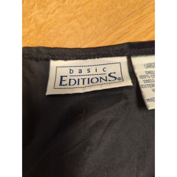 Basic Editions Vest Women Large Black Halloween Ghost Cat Witch Pumpkins Spider - Picture 8 of 11